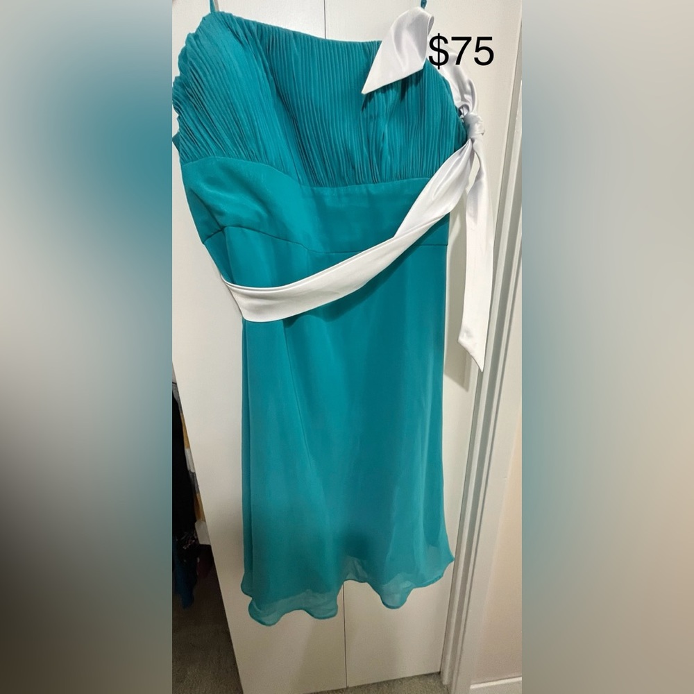 Strapless bridesmaid dress